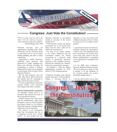 Congress: Just Vote the Constitution!