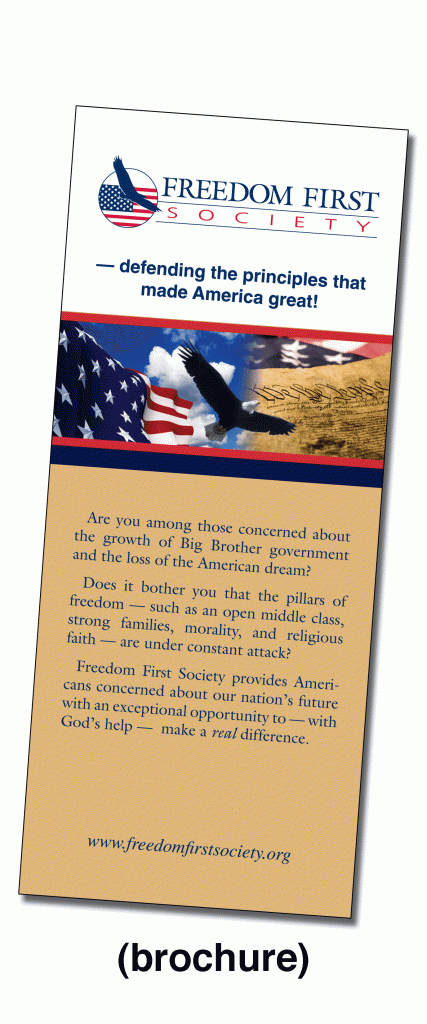 Freedom First Society Tri-Fold Brochure
