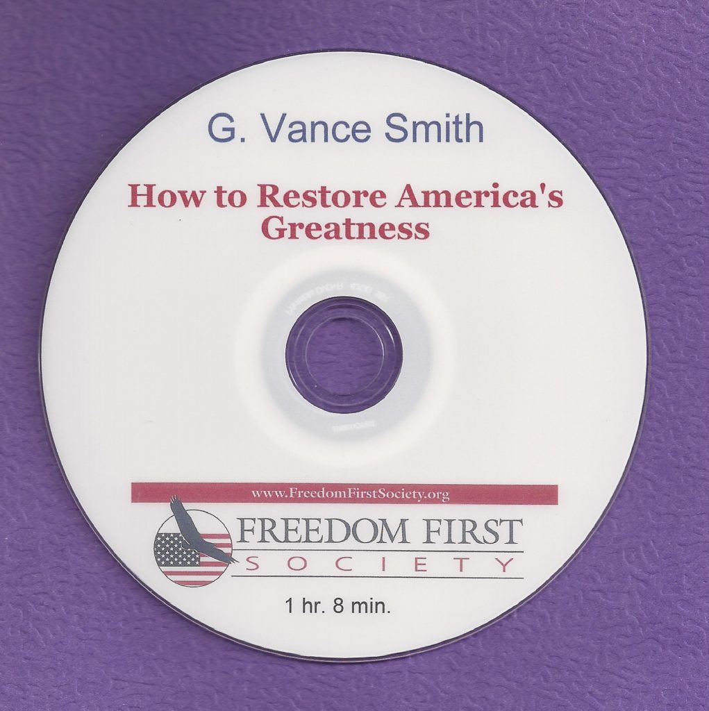How to Restore America’s Greatness (DVD)